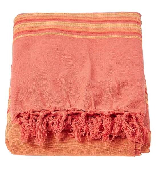 

Покрывало Homescapes Morocco gestreift, 150x1x200 см цвет terracotta