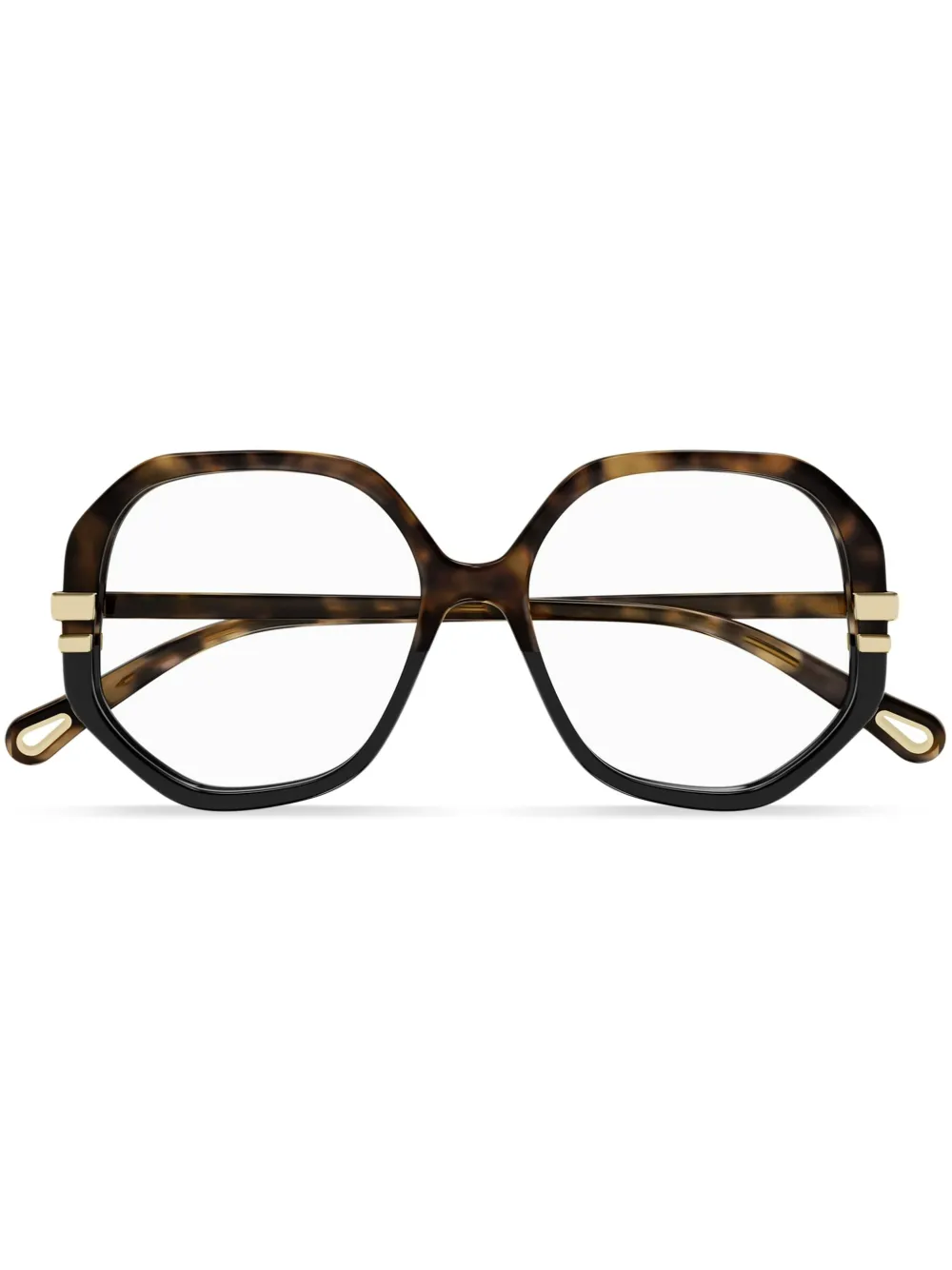 

Оправа черепаховой расцветки Chloé Eyewear, коричневый