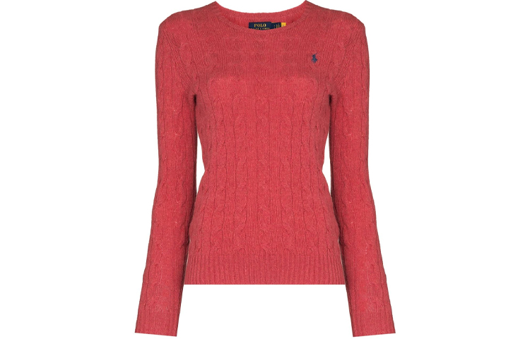 

Polo Ralph Lauren FW21 Кашемировый свитер женский красный