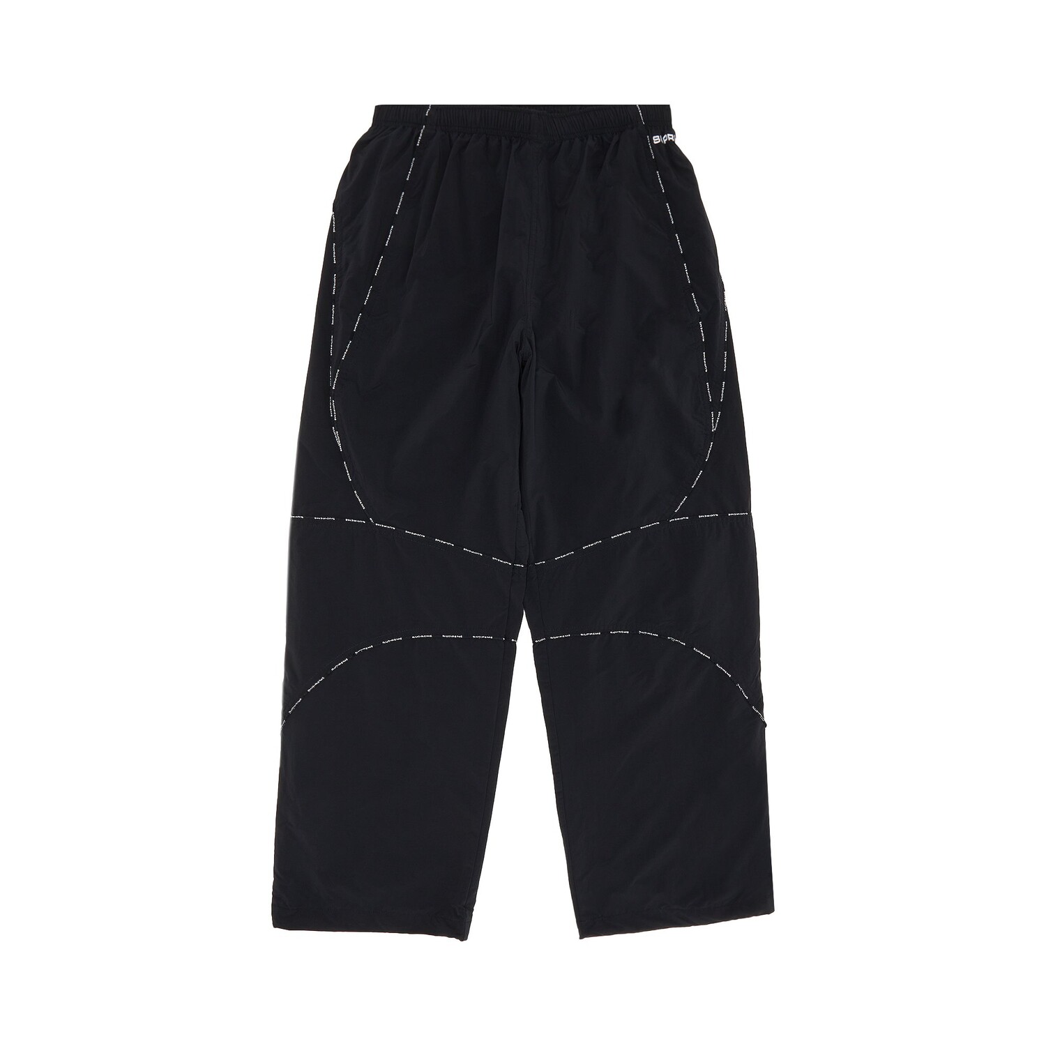 

Спортивные брюки Supreme с окантовкой и логотипом, Черные
