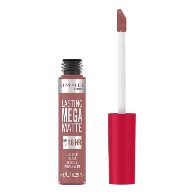 

Стойкая мегаматовая жидкая помада Rimmel, цвет 110 blush, 7,4 мл
