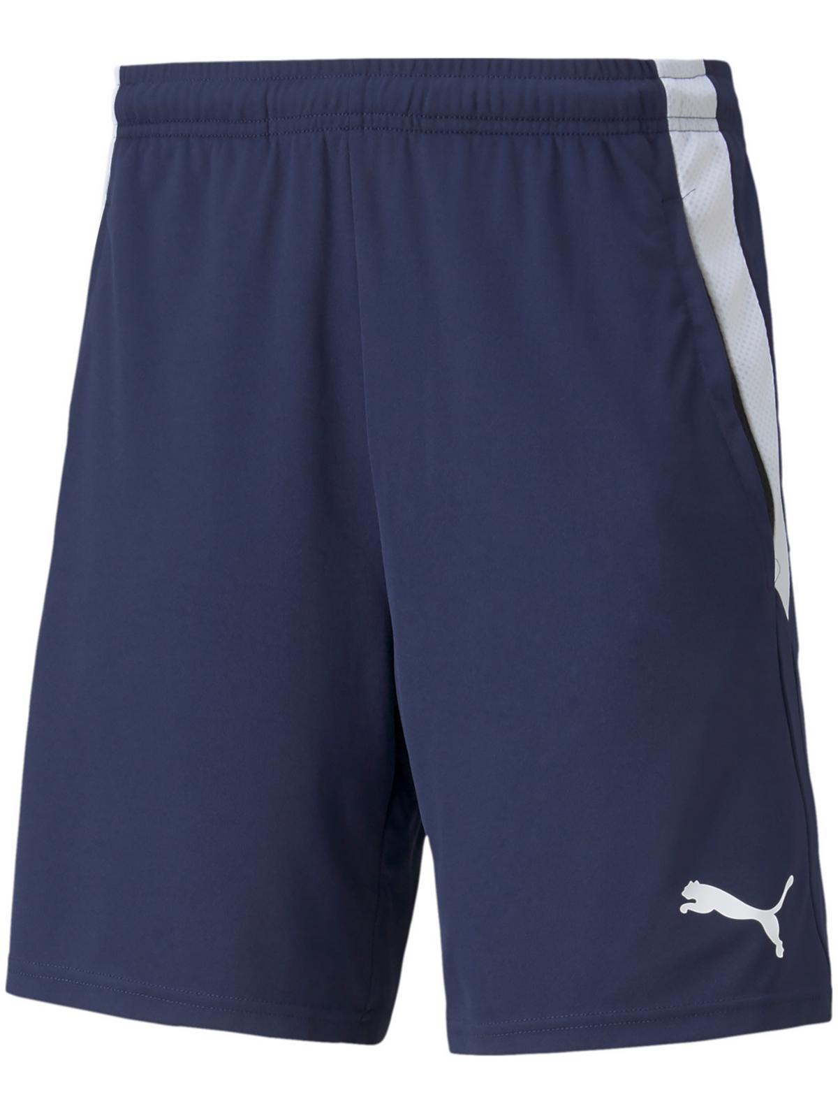 

Шорты мужские тренировочные Liga Puma, цвет peacoat/puma white