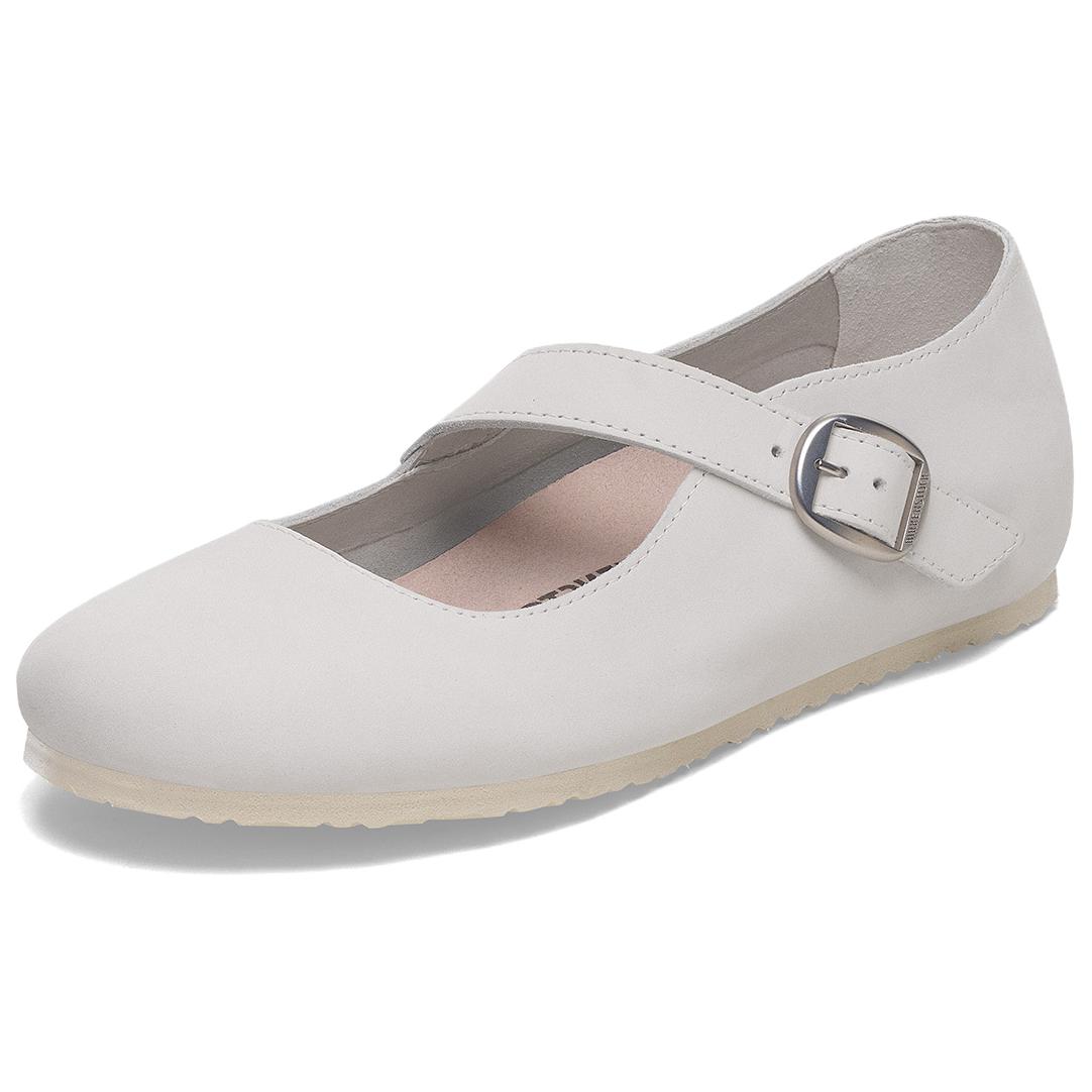 Birkenstock Туфли Мэри Джейн Tracy Flat женские белые узкие