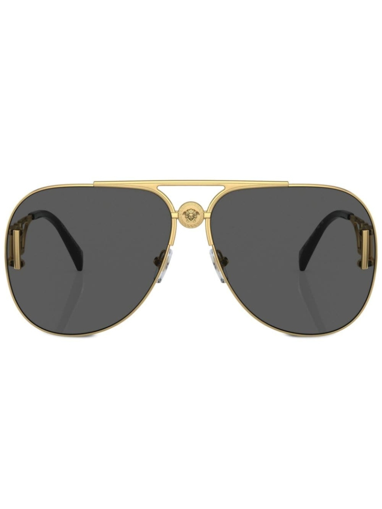 

Versace Eyewear солнцезащитные очки-пилоты с логотипом, золотистый