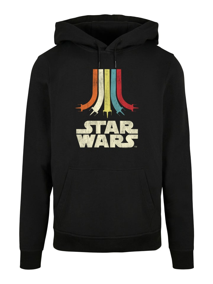 

Пуловер F4NT4STIC Basic Star Wars Retro Rainbow Regenbogen, черный