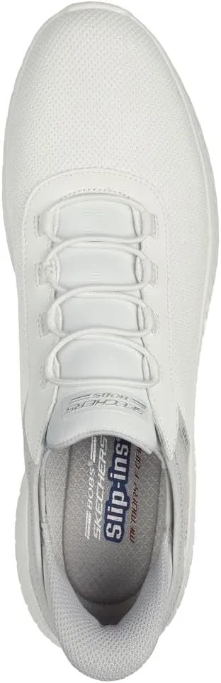 Мужские кроссовки для ходьбы Skechers Bobs Squad Chaos Tough, Off White Mesh — фото 2