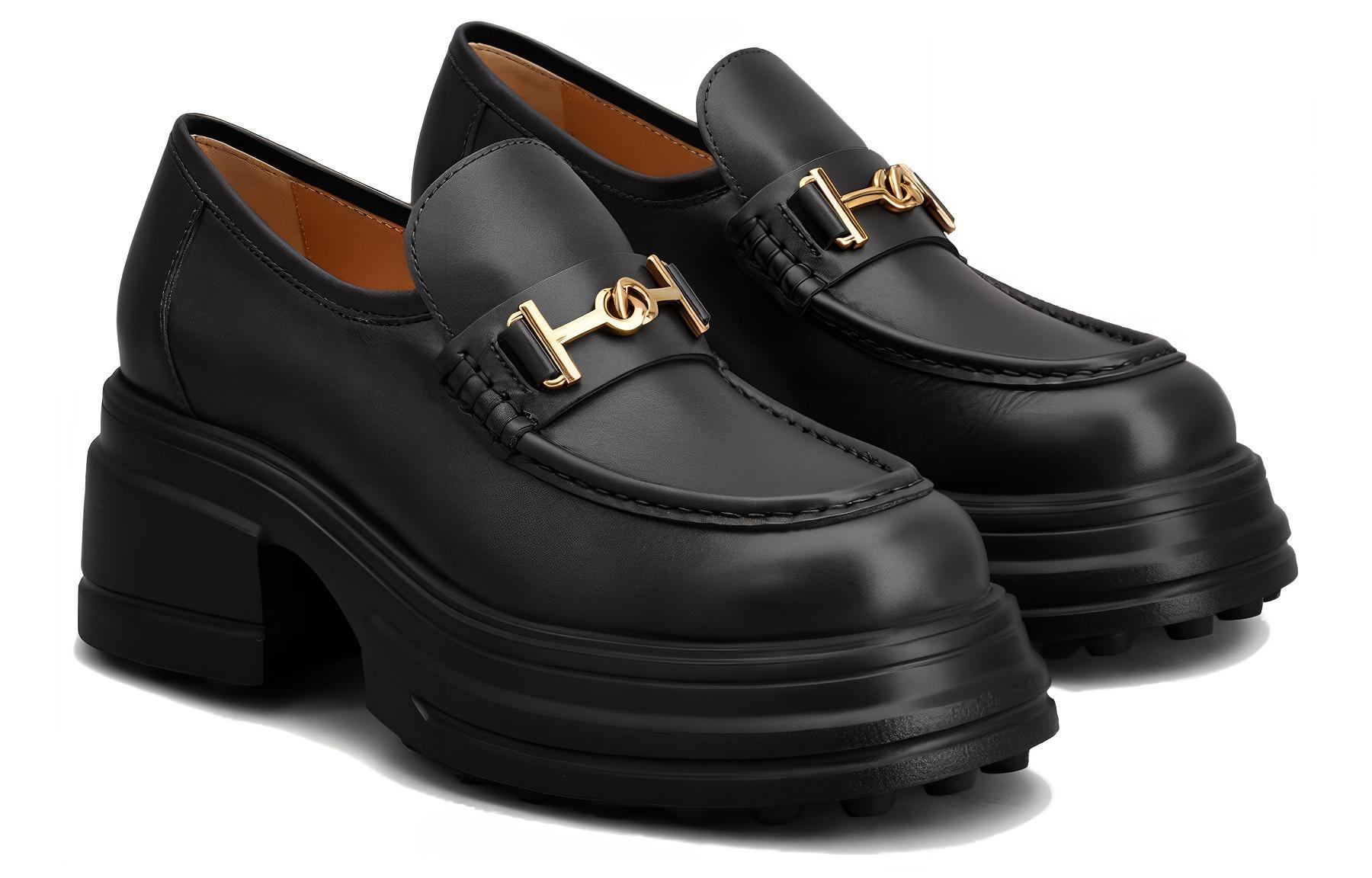 Tod'S Женские лоферы из коровьей кожи, черный — фото 4