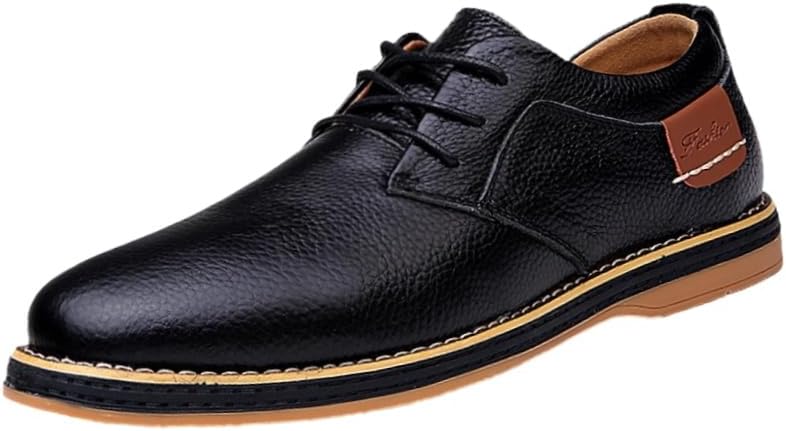 

Мужские повседневные деловые туфли с резиновой подошвой, подходят для офиса и повседневного использования Fusecottc, черный