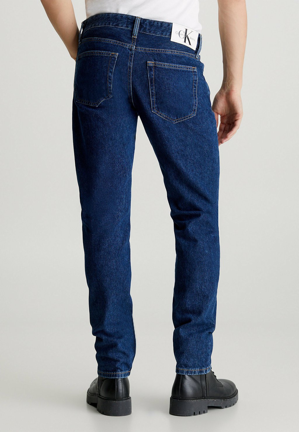 

Джинсы прямого кроя Calvin Klein Jeans, темно-синий деним