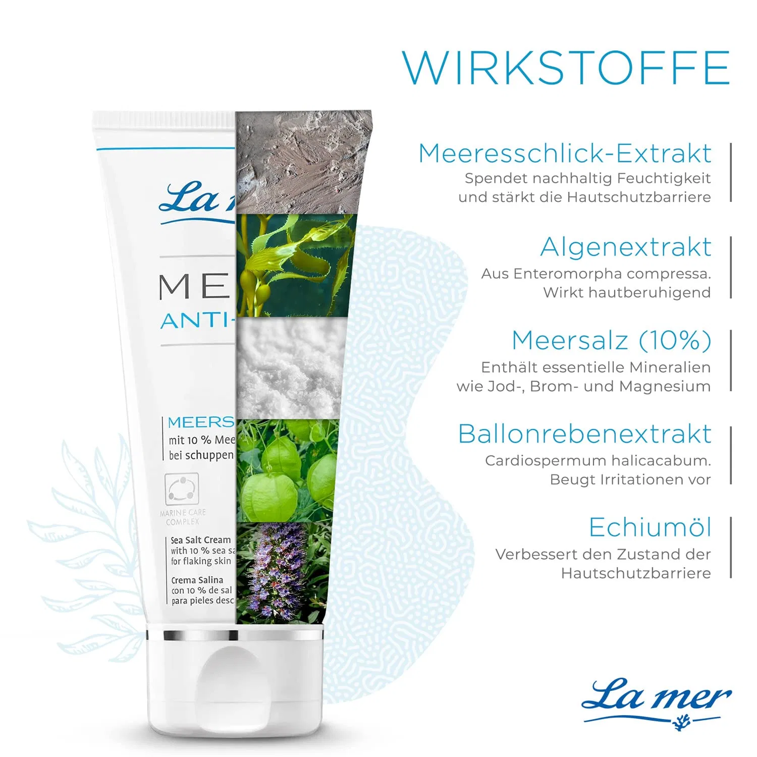 Крем для лица La Mer — И тела «MED+ Anti-Dry Sea Salt Cream» от ‎, 50 мл — фото 2