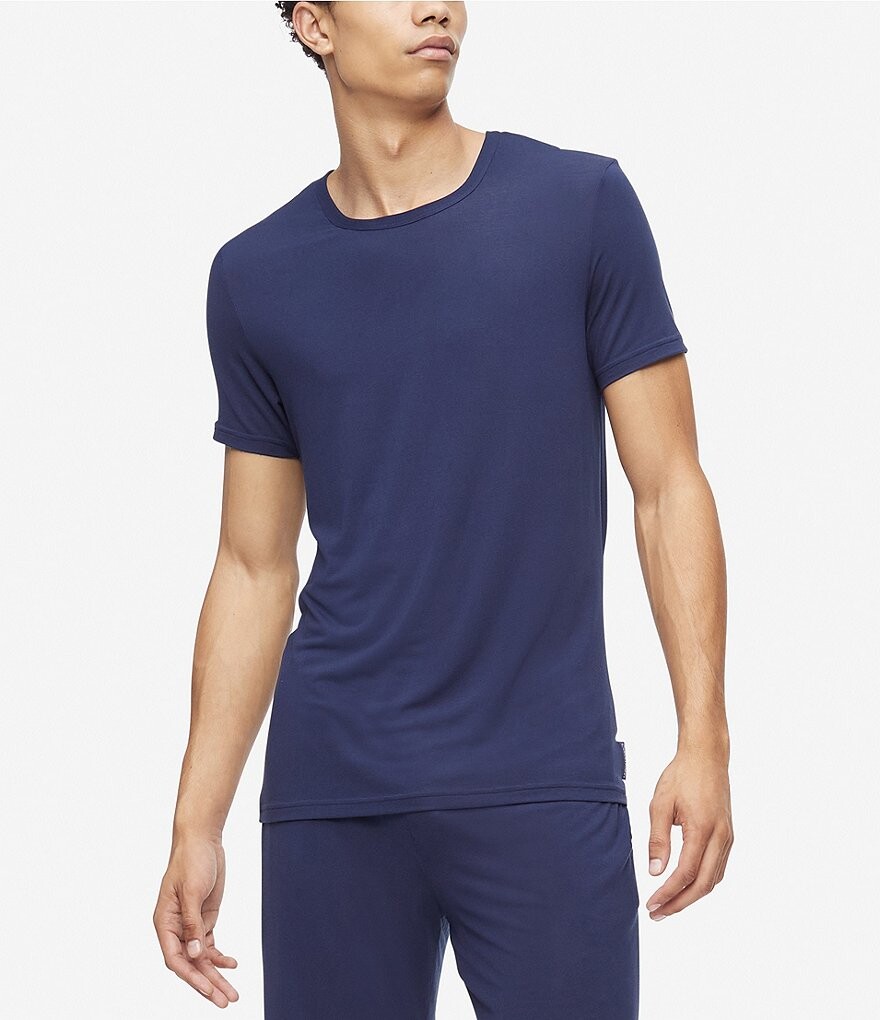 

Calvin Klein Экологичная футболка для отдыха с короткими рукавами, синий