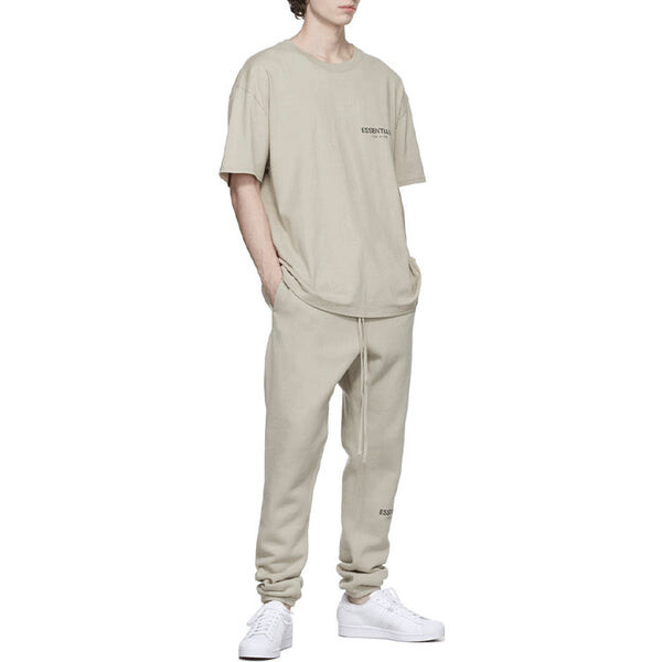Футболка fw21 t-shirt beige Fear Of God Essentials, бежевый — фото 4