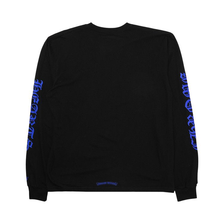 Футболка Chrome Hearts Neck Logo Long-Sleeve T-Shirt, Black — фото 2