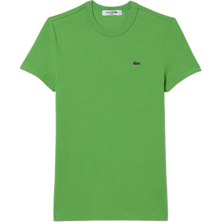 

Футболка из органического хлопка с аппликацией логотипа LACOSTE, зеленый