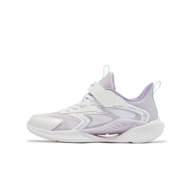 

XTEP Скользостойкие износостойкие низкие детские кроссовки classic white с оттенком purple детские