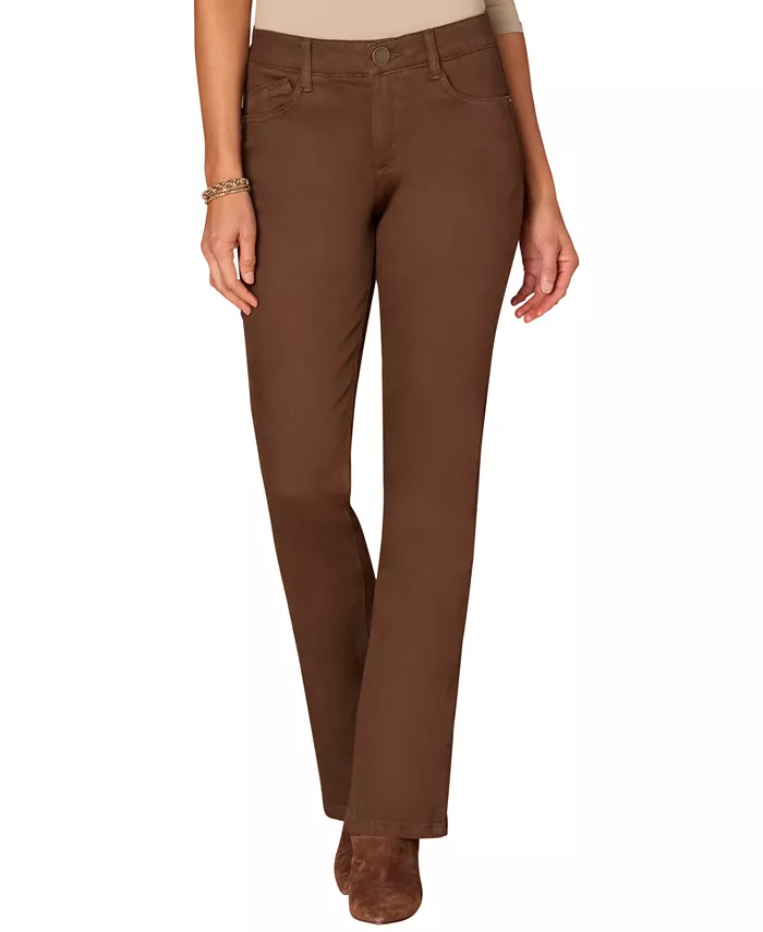 

Петит AB Solution брюки мид-райз буткат Democracy, коричневый