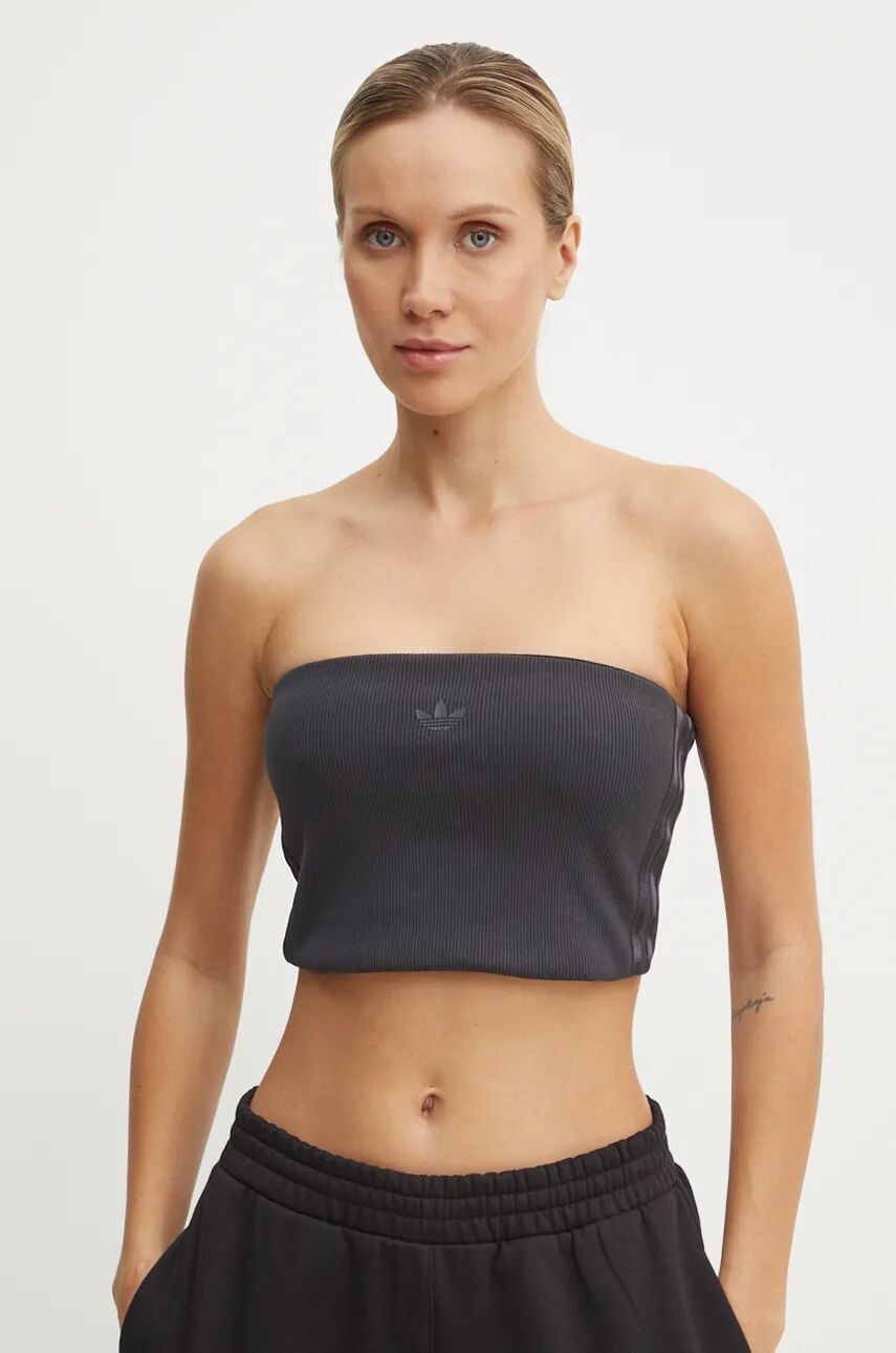 

Топ adidas Originals Femme Galore в рубчик без рукавов, черный