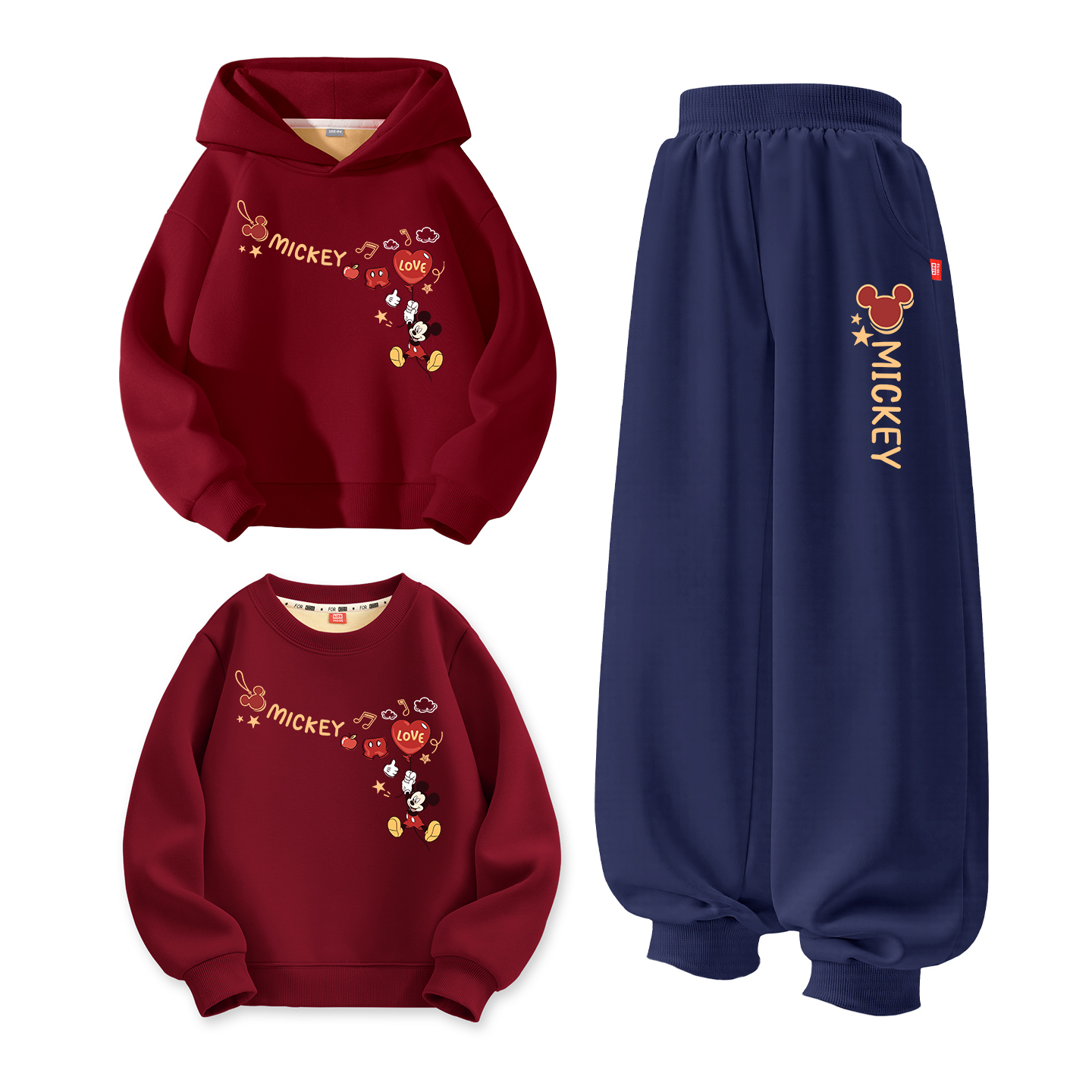

Детский костюм Tang с круглым вырезом и толстым воротником Disney, [thickened and fleece-lined]di new year qi right upper бордовый+di new year qi темно-синий +di new year qi right upper бордовый