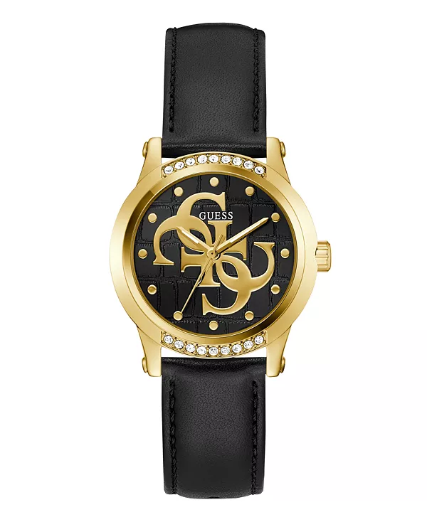 

Женские аналоговые часы черного золота, 36 мм Guess, black