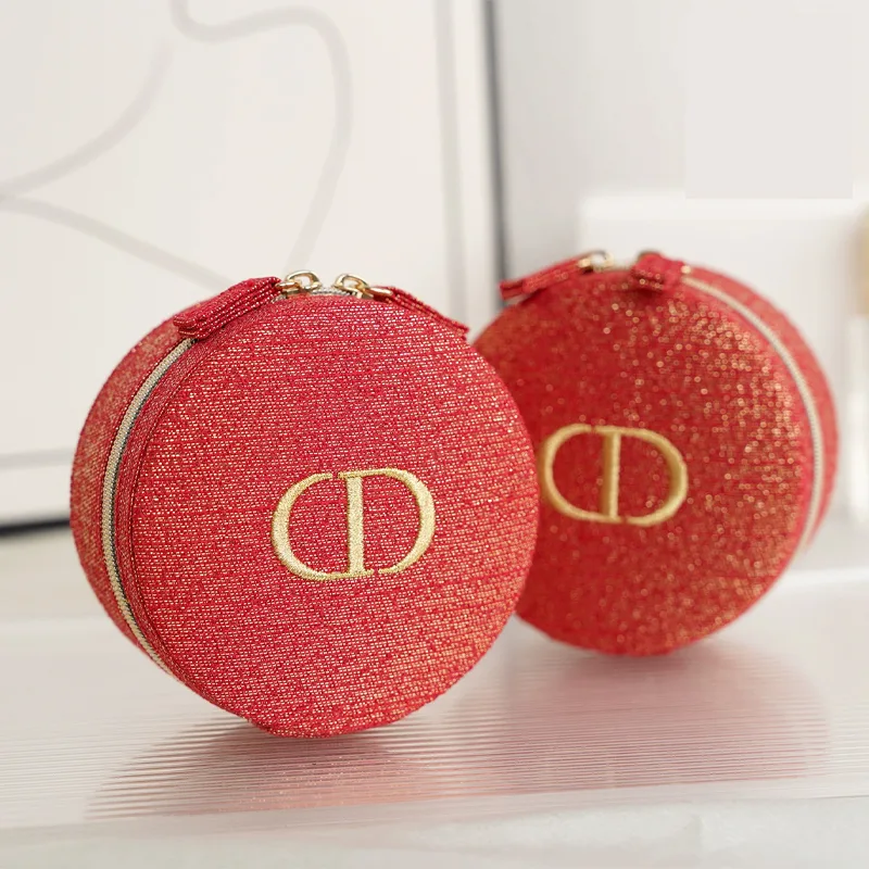 DIOR Сумка для хранения из красной золотой нити — фото 2