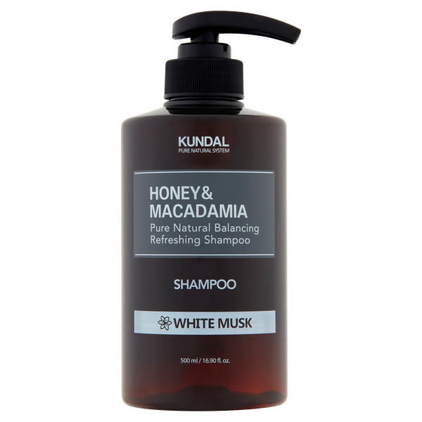 

Освежающий шампунь для волос с белым мускусом, 500 мл Kundal Honey & macadamia