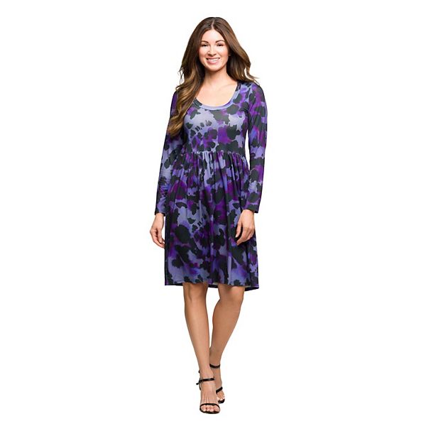 

Женское платье с длинным рукавом и завышенной талией 24Seven Comfort Apparel