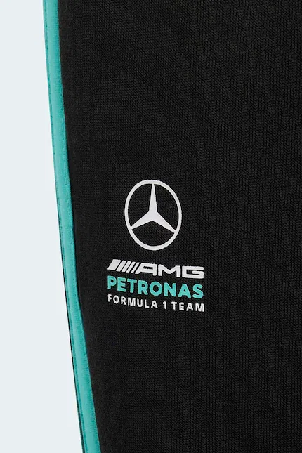Детские спортивные штаны Mercedes Adidas Performance, черный — фото 4