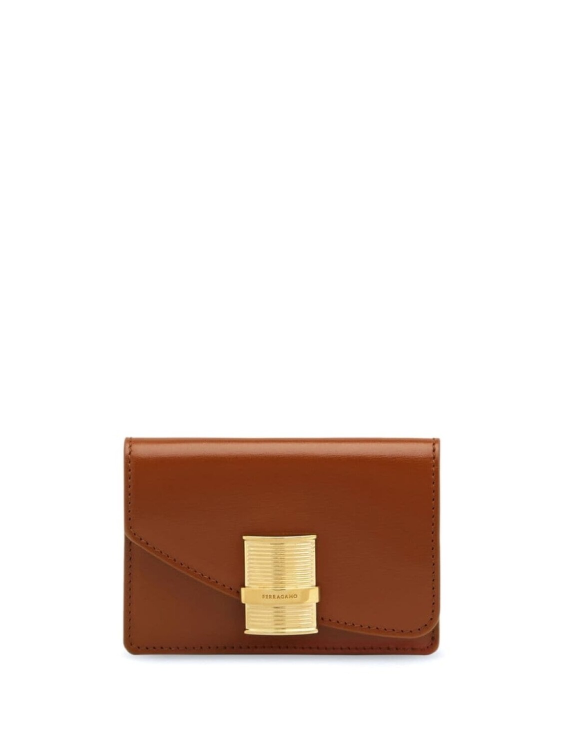 

Ferragamo компактный кошелек Fiamma, коричневый