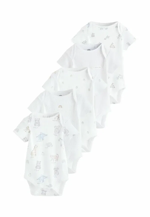 Боди Next Short sleeve baby 5 pack, белый