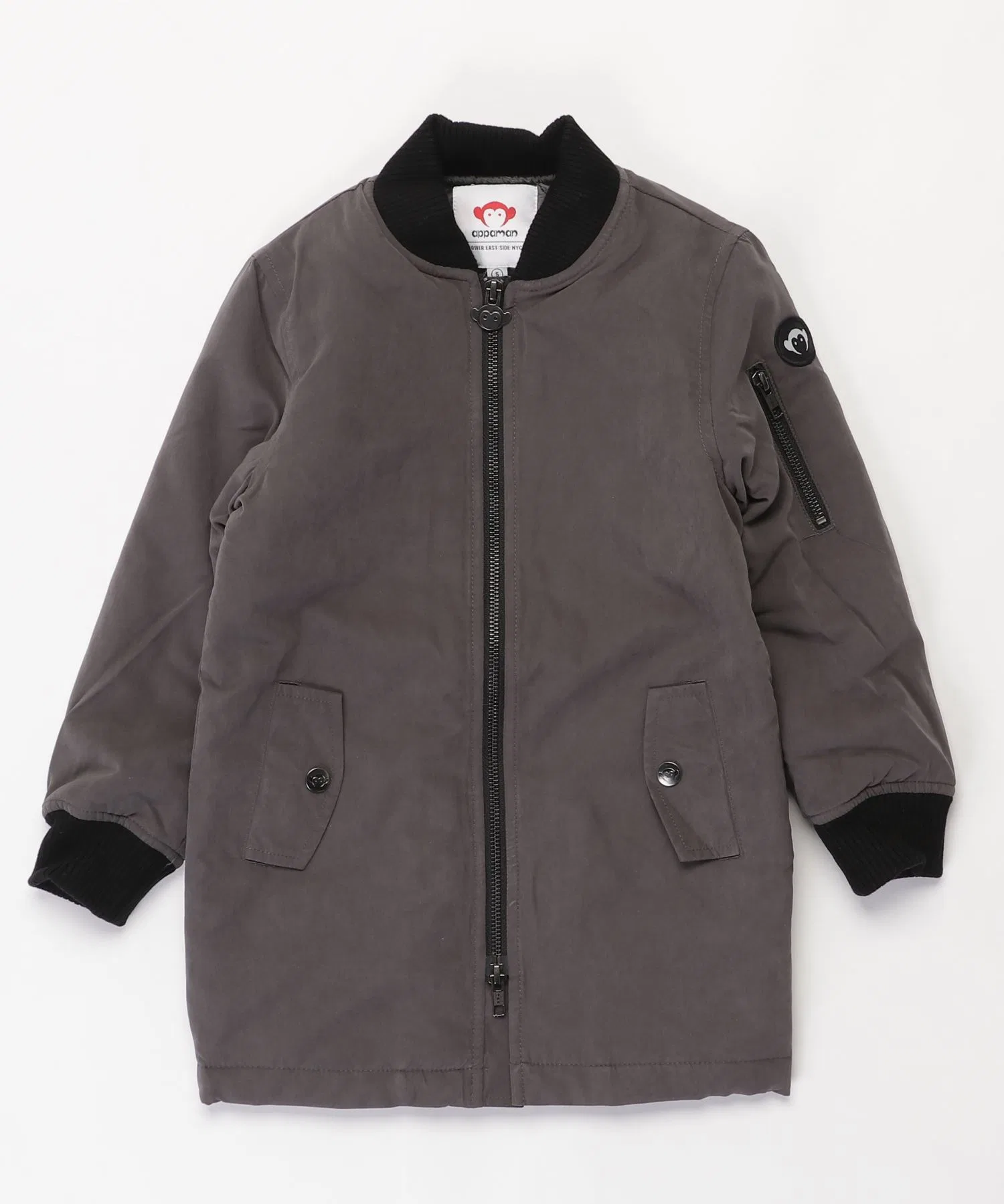 Миллитари-куртка APPAMAN OVIE FLIGHT JACKET, угольно-серый — фото 4
