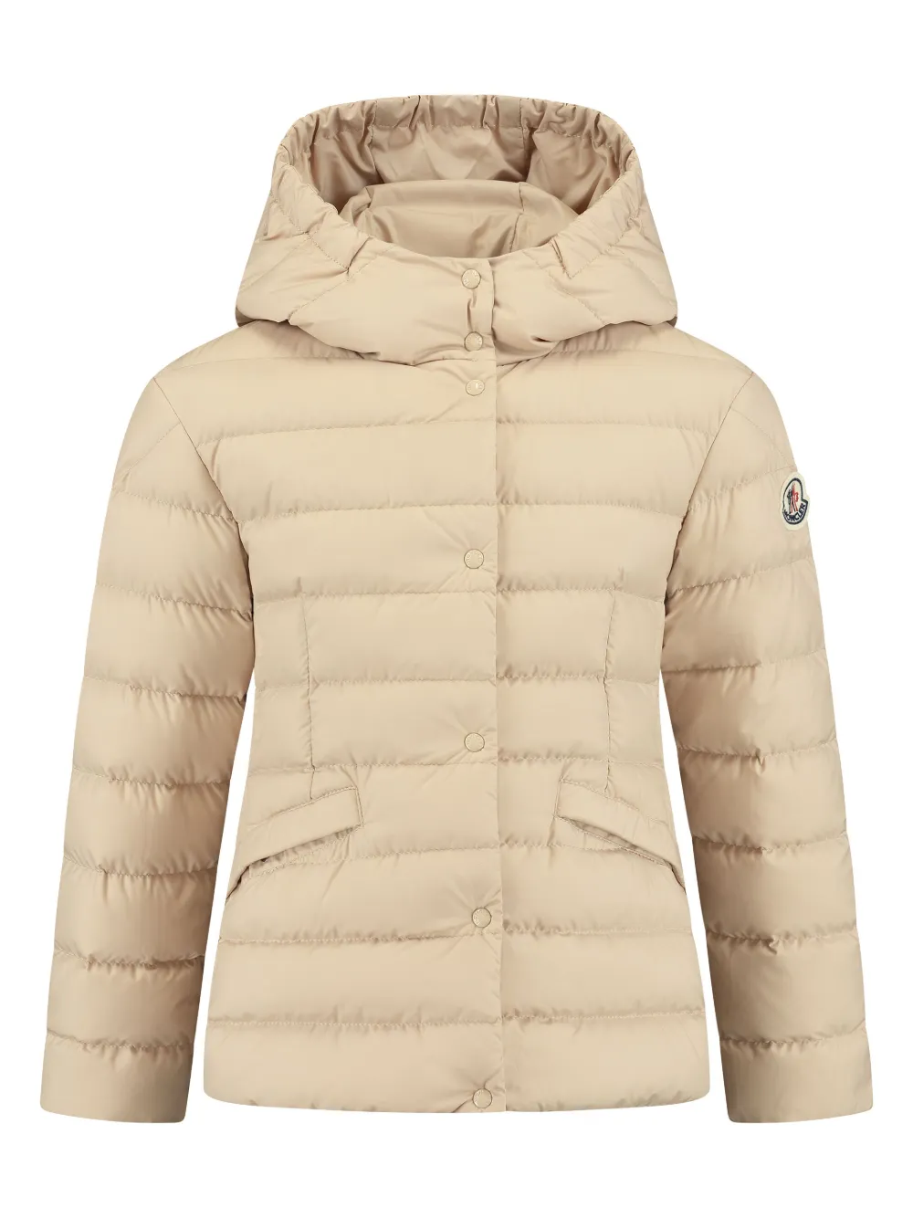 

Куртка с нашивкой-логотипом Moncler Enfant, нейтральный