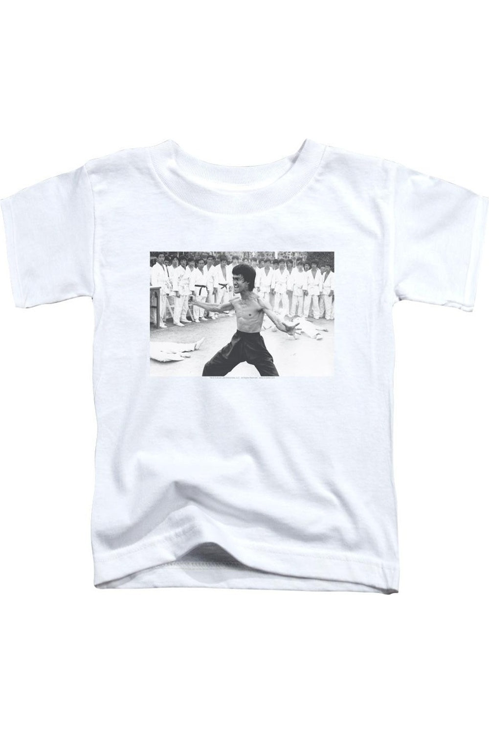 

Футболка с коротким рукавом для детей "Bruce Lee Triumphant" Gildan, белый