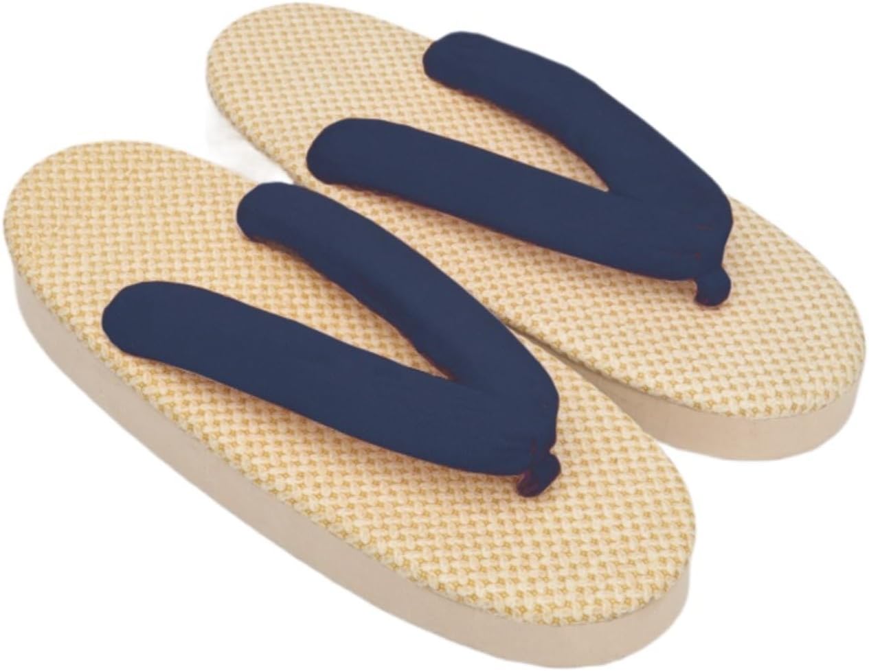 

Женские японские сандалии гета, сабо, сандалии на толстой подошве, зори, шлепанцы, сандалии на плоской подошве для пляжа, носить с носками, для мальчиков и девочек, кимоно Japado, темно-синий