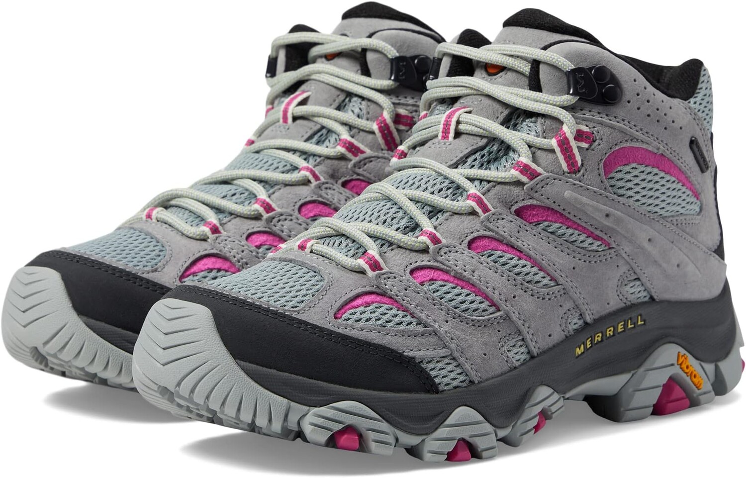 

Походная обувь водонепроницаемая Moab 3 Mid Waterproof Merrell, цвет Monument/Fuchsia