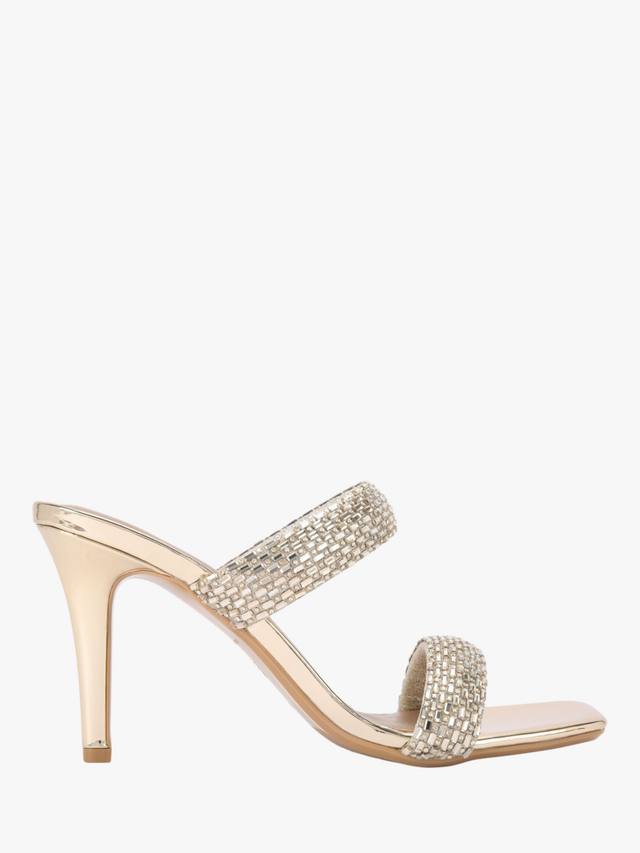 Туфли-мюли Fleur на каблуке Kurt Geiger London, Gold