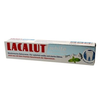 Зубная паста Lacalut Белая альпийская мята 75 мл, Zdrovit