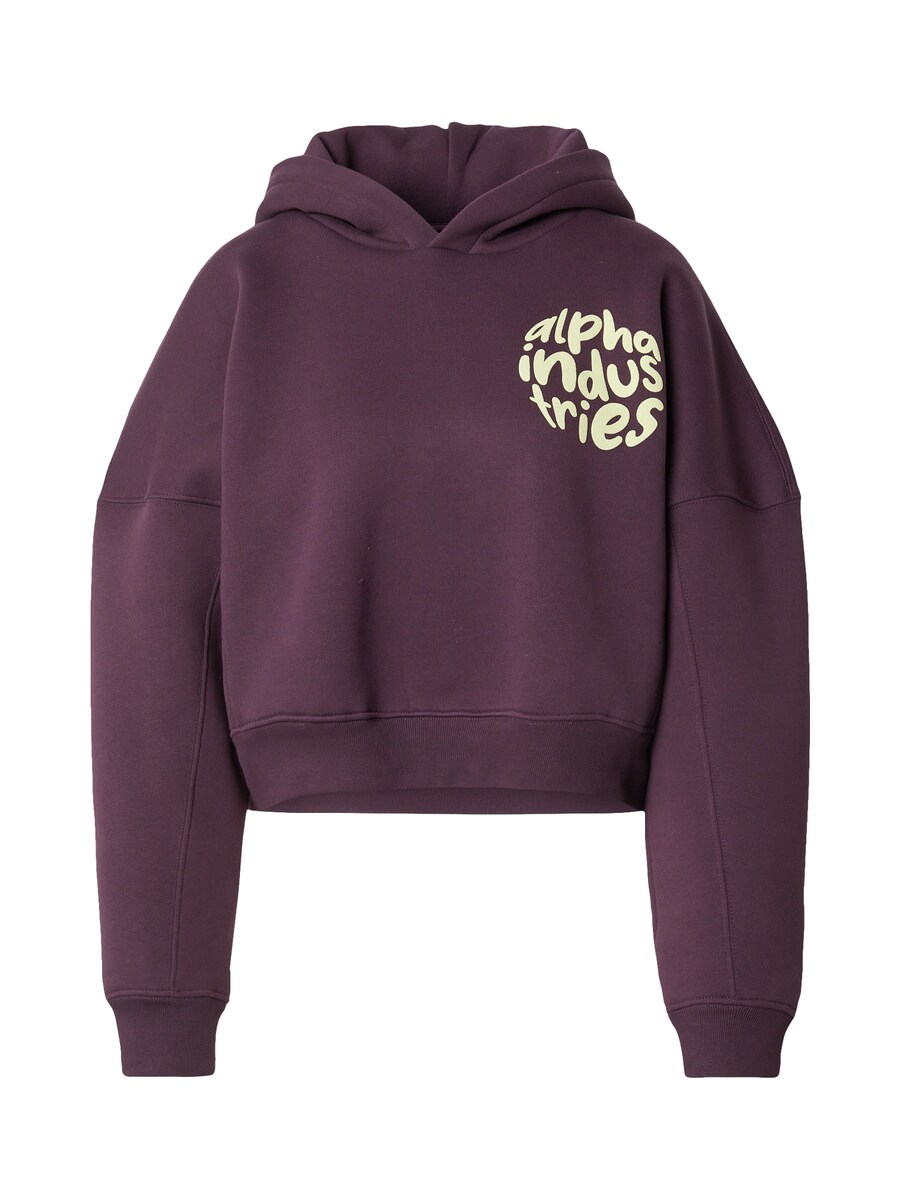 

Толстовка с капюшоном ALPHA INDUSTRIES Sweatshirt, цвет aubergine