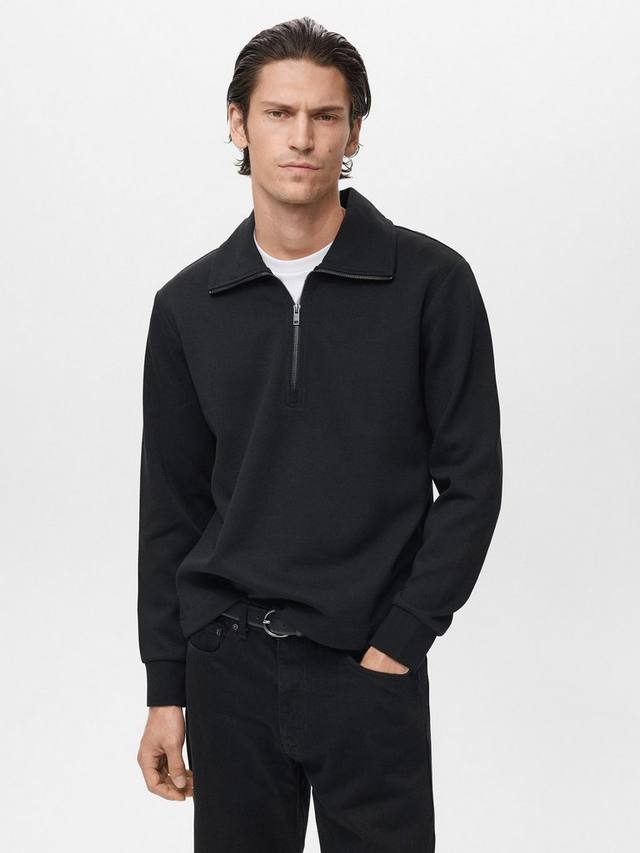 

Винни джемпер с молнией из хлопковой смеси Mango