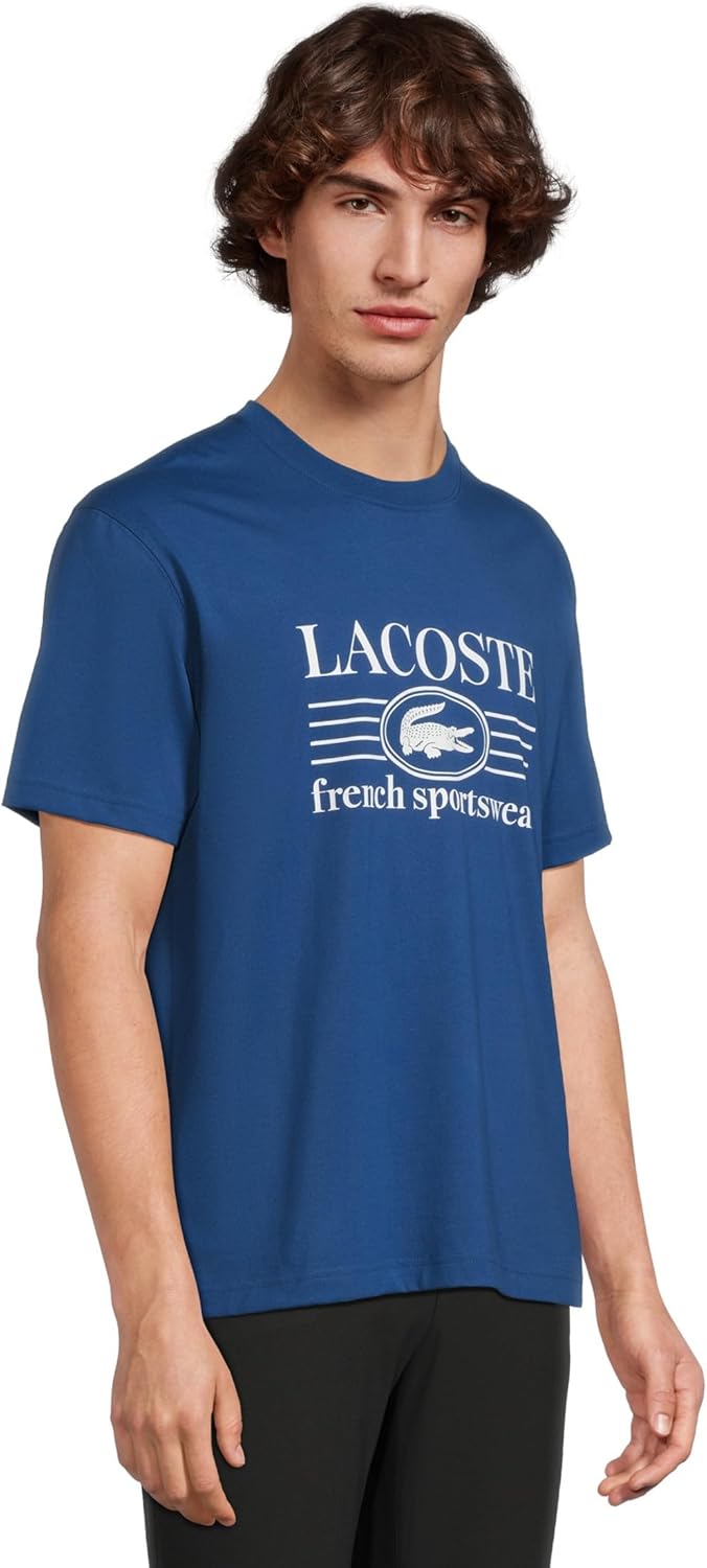 Футболка Lacoste Classic Fit, мужская, France Blue — фото 2