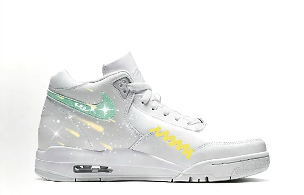Nike Flight Legacy Mint Stardust Synthetic Leather — фото 3