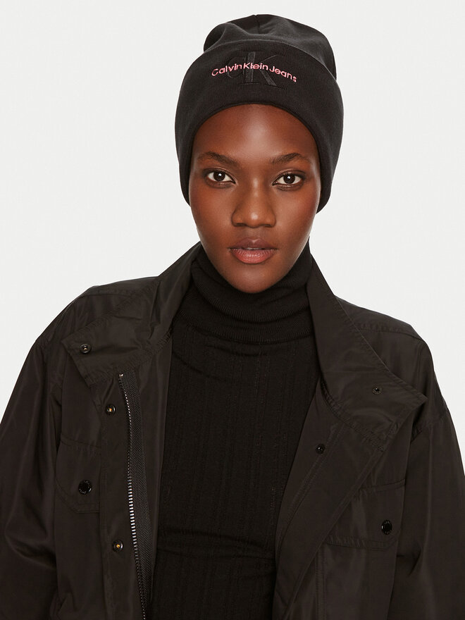 

Зимняя шапка Calvin Klein Mono Logo Embro K60K612668, черный