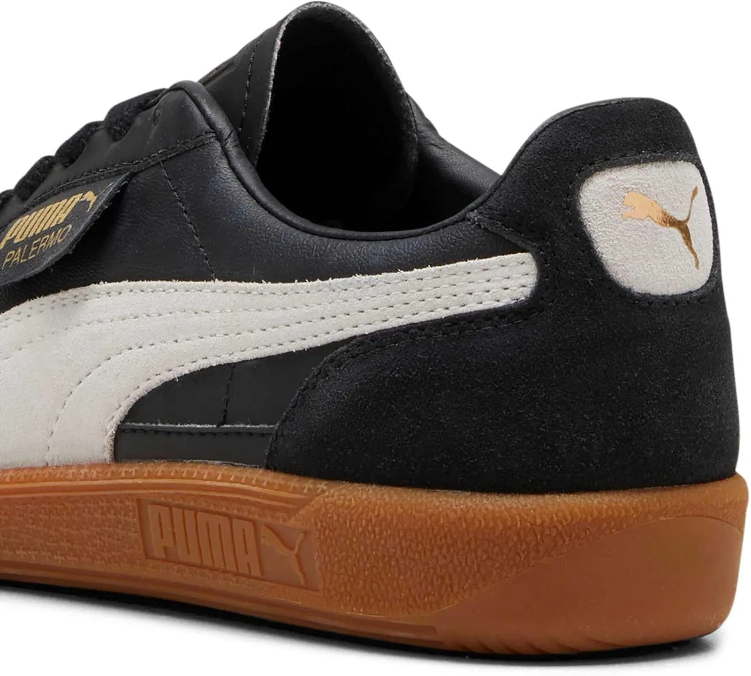 Кроссовки кожаные PUMA, цвет Puma Black/Feather Gray/Gum — фото 4