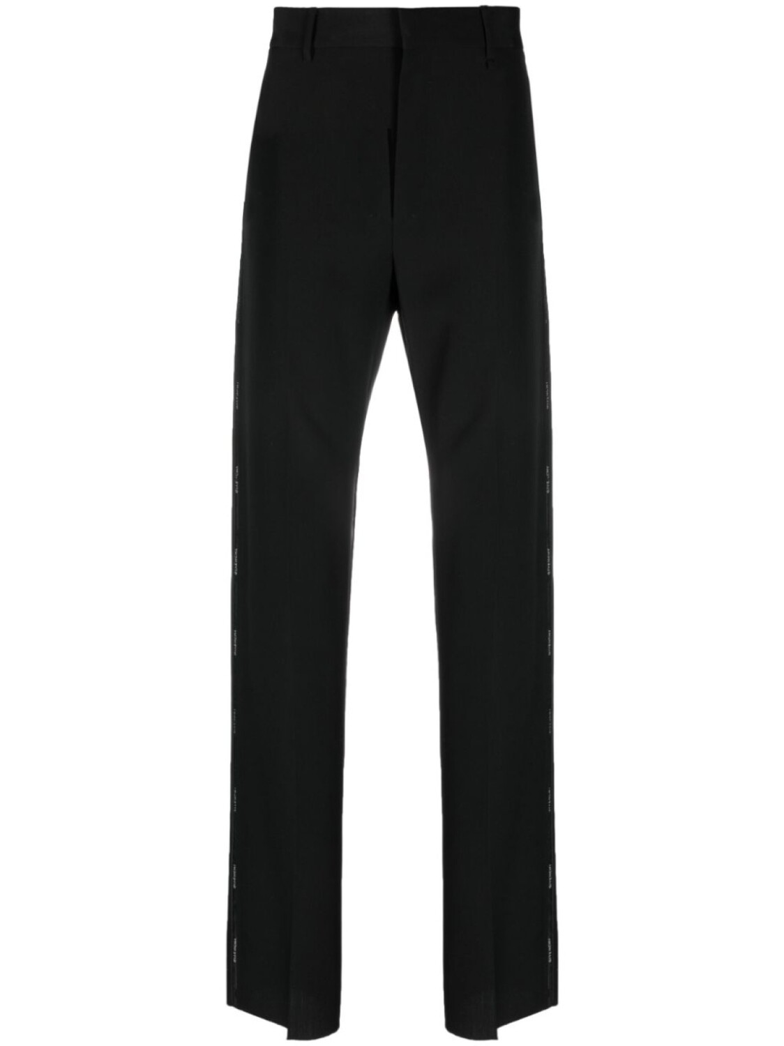 

Givenchy брюки строгого кроя с логотипом, черный