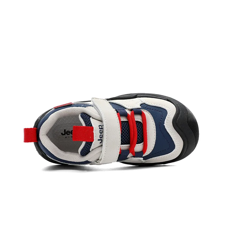 Jeep Кроссовки low top casual для детей в серо-сине-красном цвете — фото 3