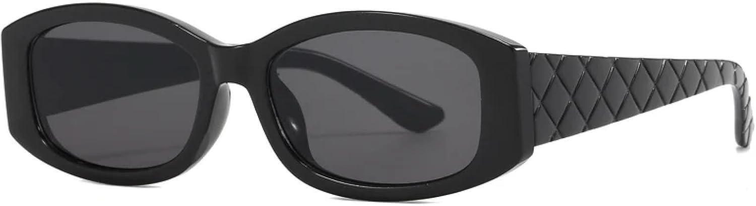 

Солнцезащитные очки с защитой от УФ-излучения UV400 | Овальные, в стиле панк | Для женщин и мужчин, для занятий спортом на открытом воздухе и вождения DSVIGF, Black Grey