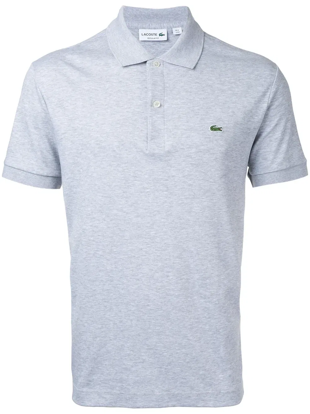 Футболка-поло с заплаткой с логотипом Lacoste, серый