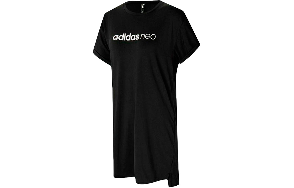 Футболка с коротким рукавом женская черная Adidas Neo — фото 2
