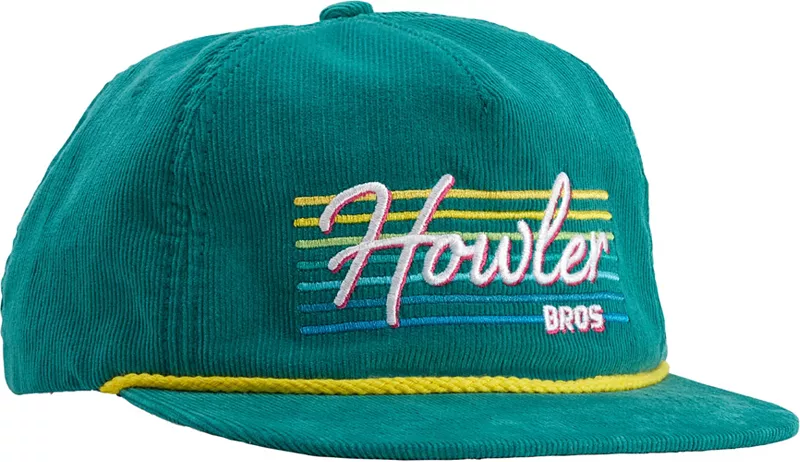 

Мужская неструктурированная бейсболка Snapback Howler Brothers, цвет Howler Beach Cl/Teal Cord