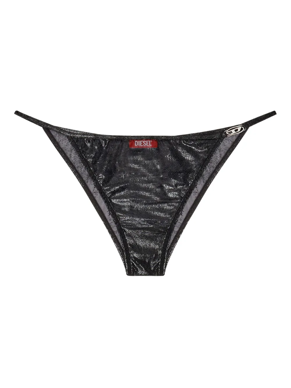 

Трусы-брифы с эффектом металлик Diesel, черный