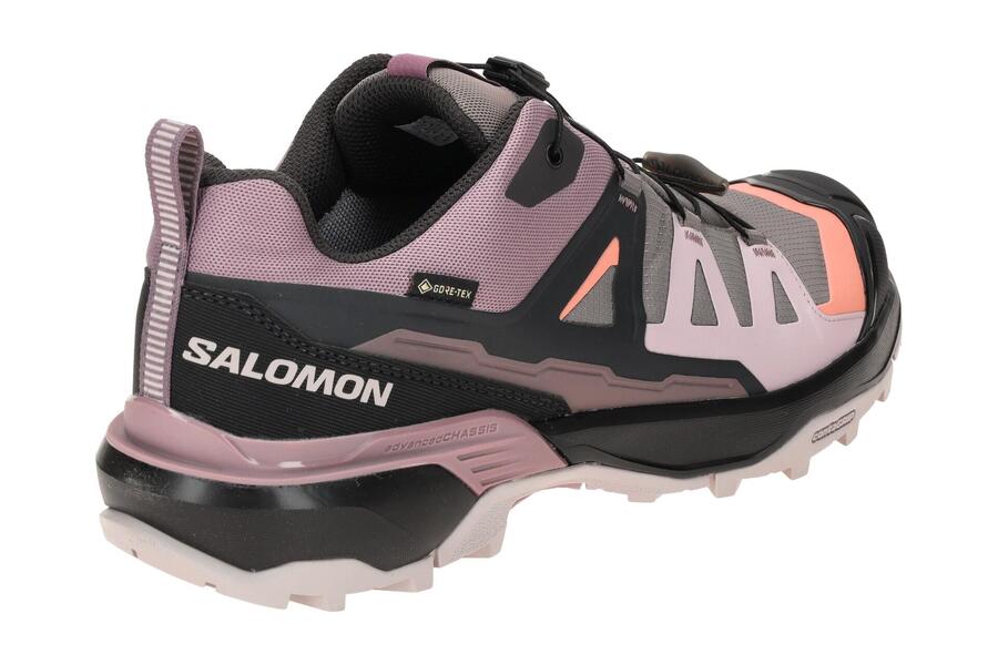 Кроссовки Salomon X Ultra 360 GTX серо-фиолетовые GORE-TEX 474494 — фото 4